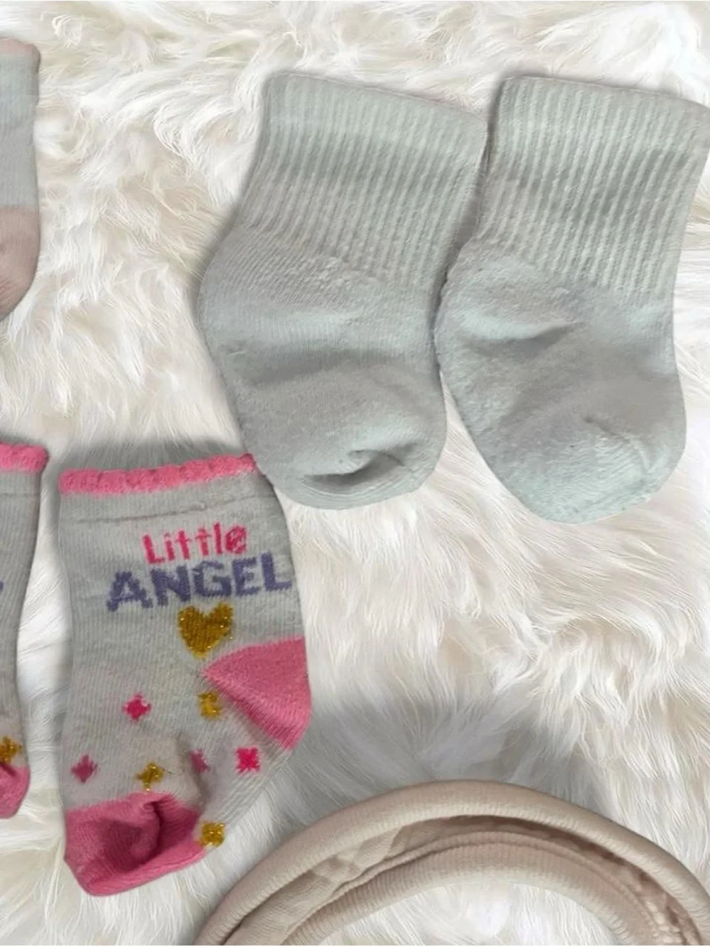 Baby Floral Bib and Socks Set - Pink Floral Designs and Darling Accents
